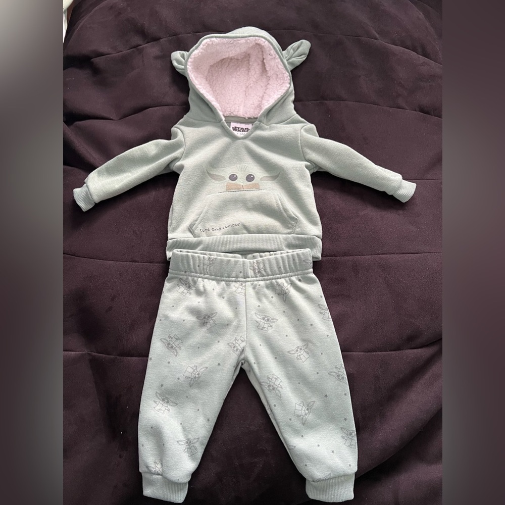 Infant Star Wars Baby Yoda Sweatsuit